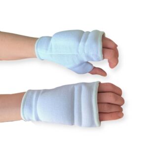 Накладки на руки білі розмір М 0403-М