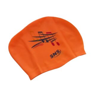 Шапочка для плавання для довгого волосся SNS KW-1ОРН orange music