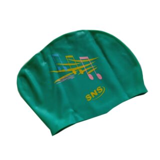 Шапочка для плавання для довгого волосся SNS KW-1З green music