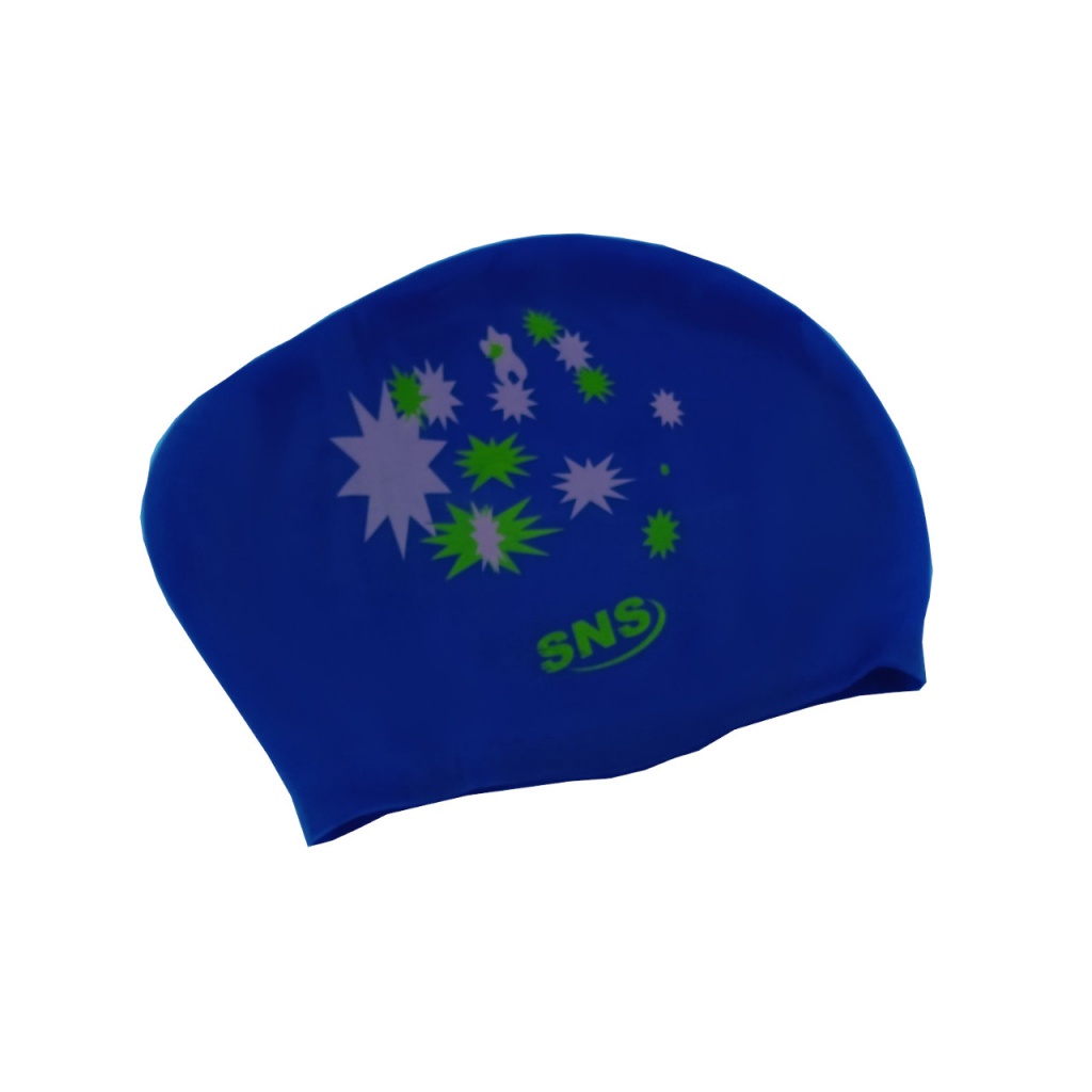 Шапочка для плавання для довгого волосся SNS KW-2С dark blue galaxy