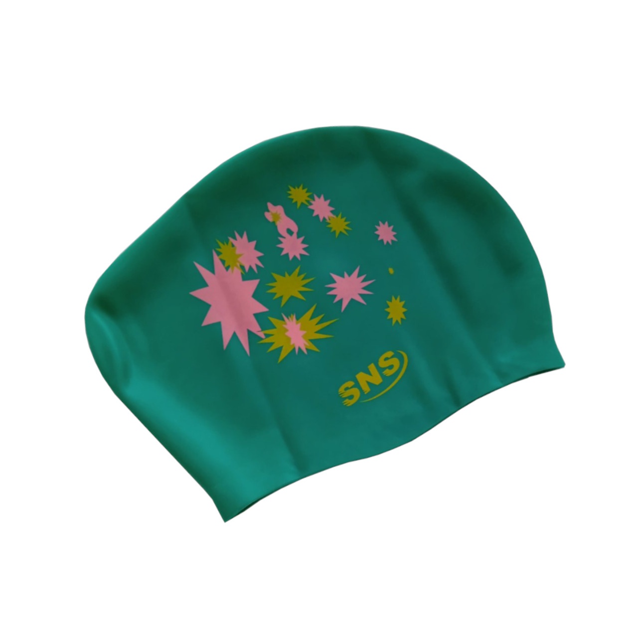 Шапочка для плавання для довгого волосся SNS KW-2З green galaxy