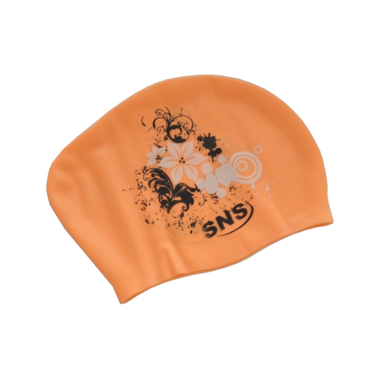 Шапочка для плавання для довгого волосся SNS KW-3ОРН orange flowers