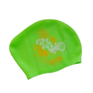 Шапочка для плавання для довгого волосся SNS KW-3СА light green flowers
