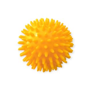 М'яч масажний d 8 см напівжорсткий ненадувний жовтий A-J8