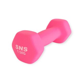 Гантель вінілова МАТОВА SNS 1,5 кг рожева