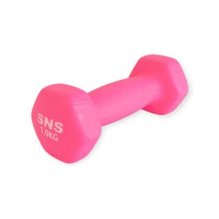 Гантель вінілова МАТОВА SNS 1 кг рожева