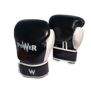 Рукавички боксерські POWER чорні 8 унцій POW-BZ-Ч8