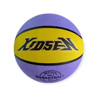 М'яч баскетбольний XIDSEN розмір 5 жовто-фіолетовий 5#2-Ye+Purple