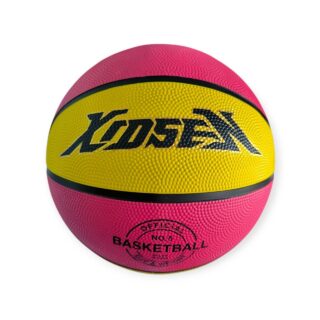 М'яч баскетбольний XIDSEN розмір 5 жовто-рожевий 5#2-Yellow+Red