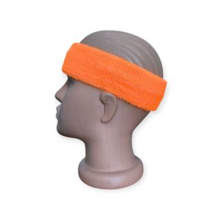 Пов'язка на голову спортивна махрова оранжева 1HT-orange