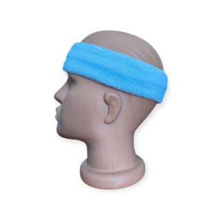 Пов'язка на голову спортивна махрова блакитна 1HT-purple