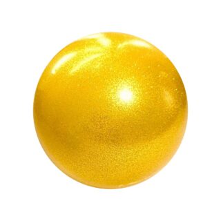 М'яч для художньої гімнастики Т12-golden 15 см золотий з гліттером