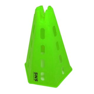Фішка-піраміда з отворами 31 см салатова O-992-6