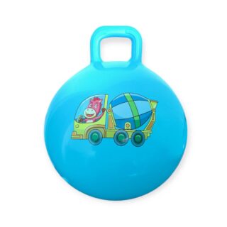 М'яч дитячий стрибун 55 см з ручкою синій 4-D55-azure