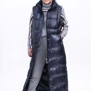 Жилетка довга жіноча Freever SF 20508 темно-синя