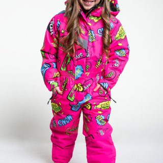 Гірськолижний комбінезон дитячий Freever SF 21607 малиновий