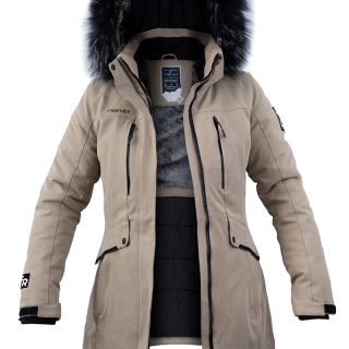 Парка жіноча Freever AF 21628 бежева