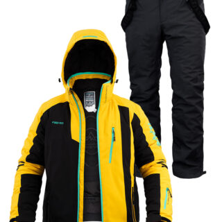 Чоловічий лижний костюм FREEVER 21637-21693 жовтий