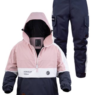 Теплий костюм чоловічий FREEVER 21707-21709 рожевий