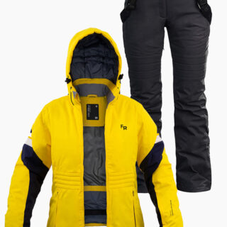 Жіночий лижний костюм FREEVER 21762-21652 жовтий