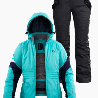 Жіночий лижний костюм FREEVER 21762-21652 бірюзовий