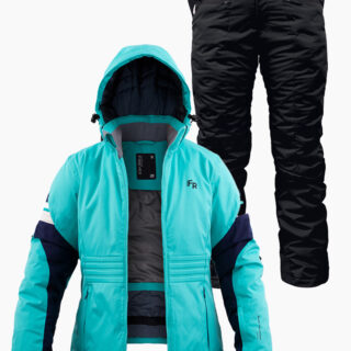 Жіночий лижний костюм FREEVER 21762-7608 бірюзовий