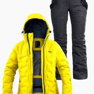 Жіночий лижний костюм FREEVER 21764-21652 жовтий