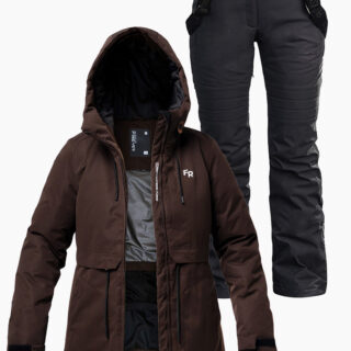 Жіночий лижний костюм FREEVER 21767-21652 коричневий