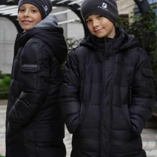 Куртка дитяча подовжена Freever UF21861 чорна