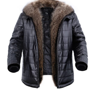 Куртка на верблюжій вовні чоловіча Freever UF 2319 чорна