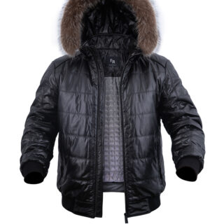 Куртка на верблюжій вовні чоловіча Freever UF 2343 чорна