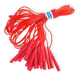 Скакалка дитяча з пластмасовими ручками ЧЕРВОНА 10 шт в упаковці TS-3450