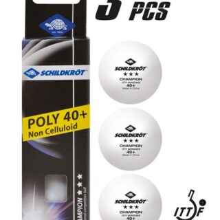 М'ячі Donic Champion 40+ 3* 3шт white
