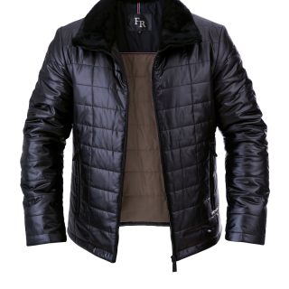 Куртка з верблюжою вовною чоловіча Freever UF 9014 чорна