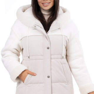 Еко-дублянка жіноча Freever UF 9162 молочна