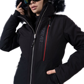Жіноча гірськолижна куртка Freever NF 21630 чорна