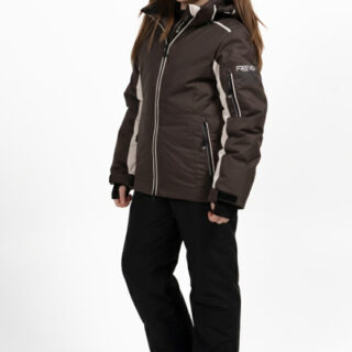 Дитяча гірськолижна куртка Freever NF 21646 шоколадна
